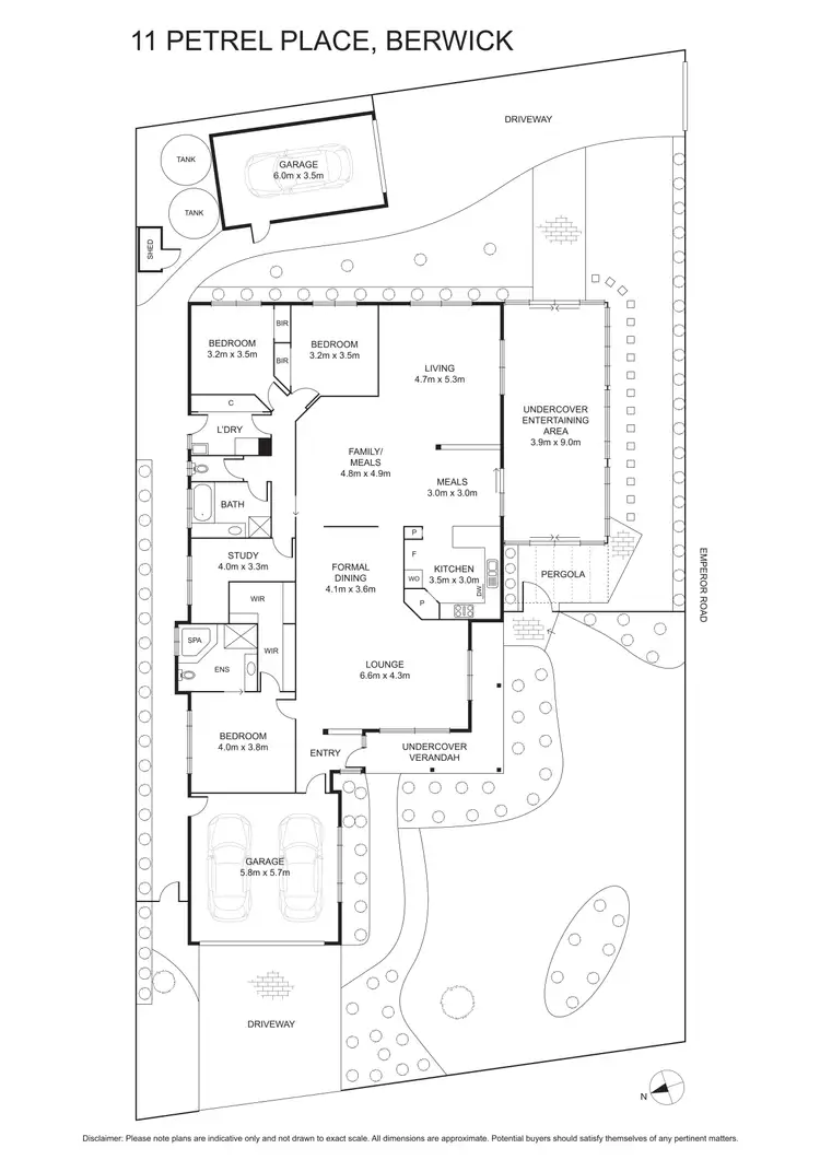 Floorplan of Homely house listing, 11 Petrel Place, Berwick VIC 3806