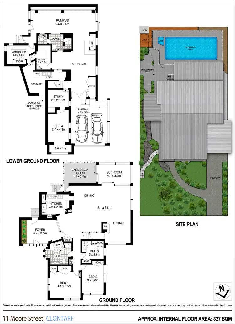 Floorplan of Homely house listing, 11 Moore Street, Clontarf NSW 2093