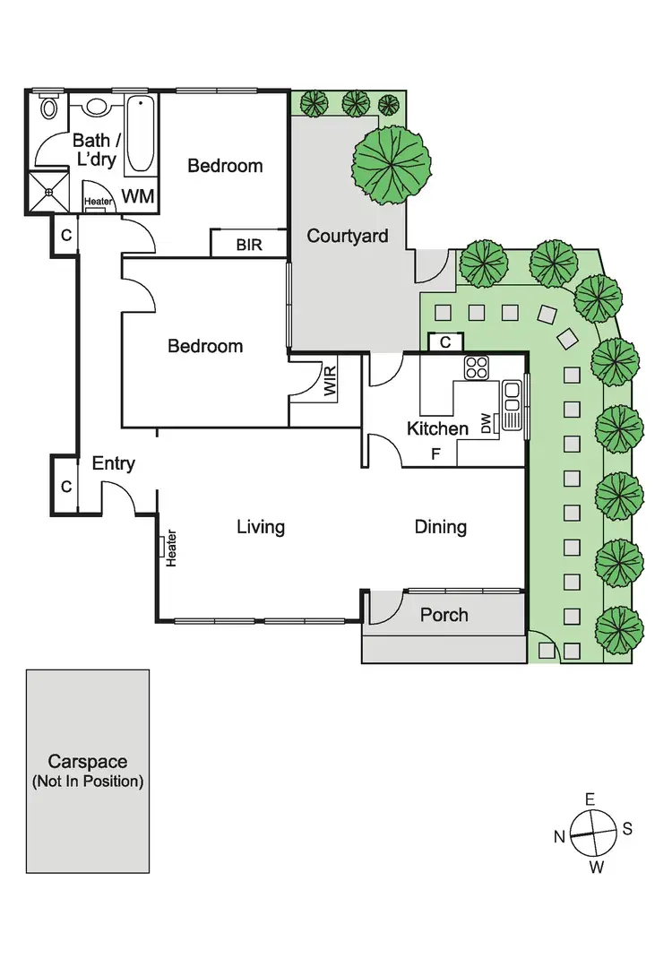 Floorplan of Homely apartment listing, 12/508 Glenferrie Road, Hawthorn VIC 3122