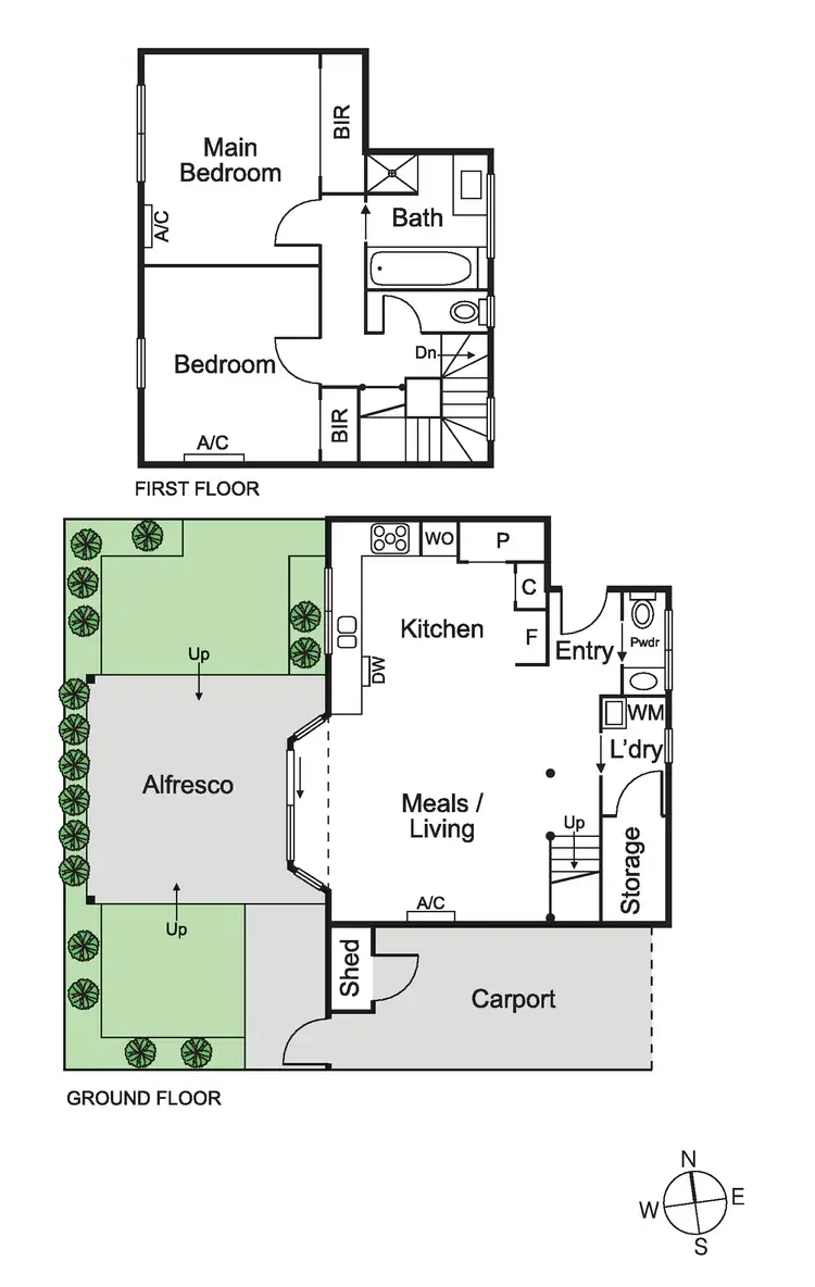 Floorplan of Homely townhouse listing, 6/25 Mayfield Street, St Kilda East VIC 3183
