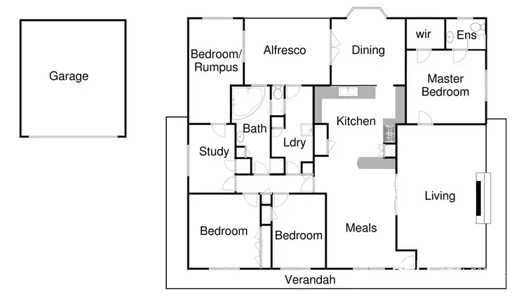 Floorplan of Homely house listing, 6 Clearbrook Road, Clematis VIC 3782