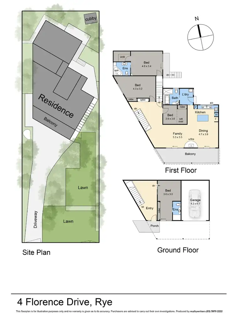Floorplan of Homely house listing, 4 Florence Drive, Rye VIC 3941