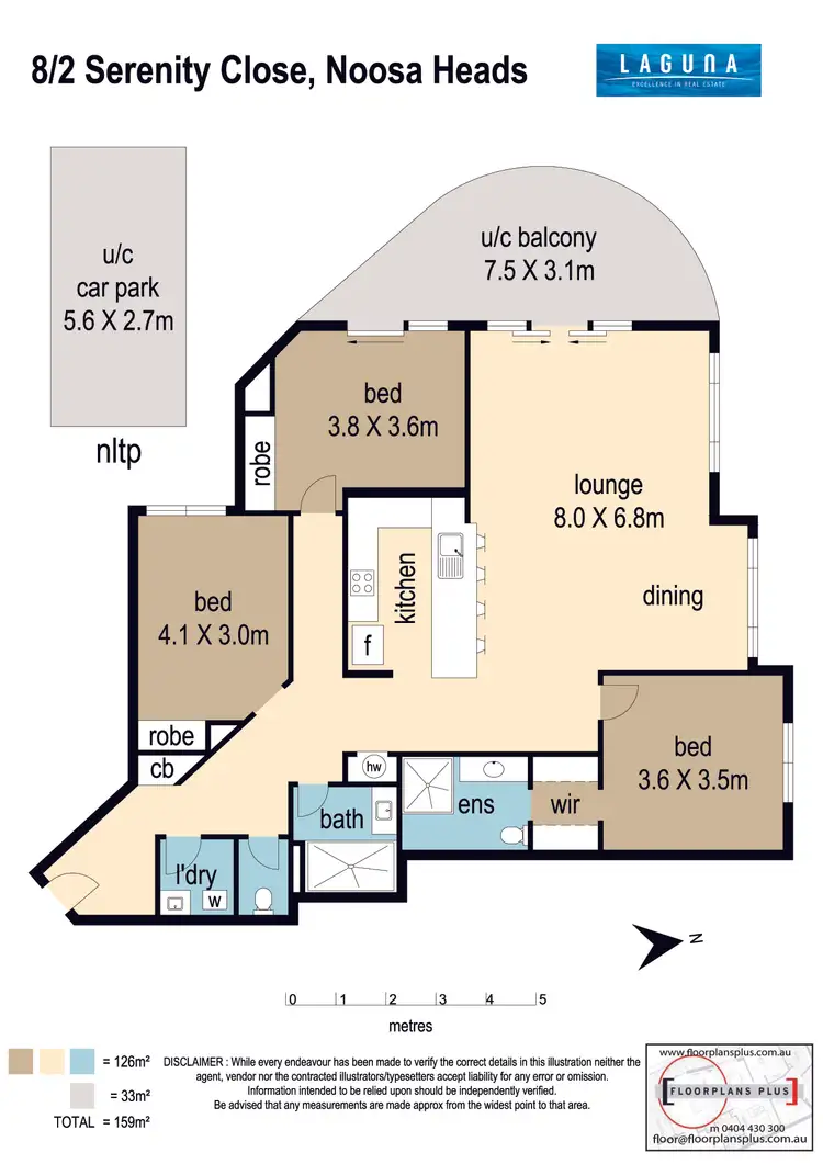 Floorplan of Homely unit listing, 8/2 Serenity Close, Noosa Heads QLD 4567