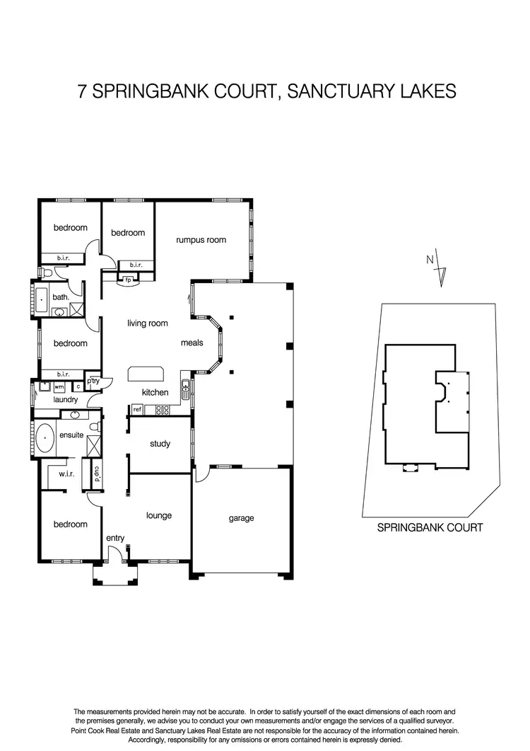 Floorplan of Homely house listing, 7 Springbank Court, Sanctuary Lakes VIC 3030