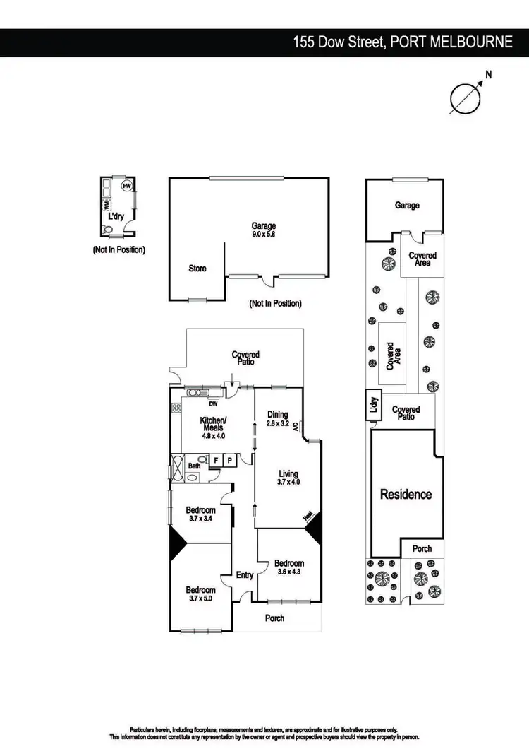 Floorplan of Homely house listing, 155 Dow Street, Port Melbourne VIC 3207