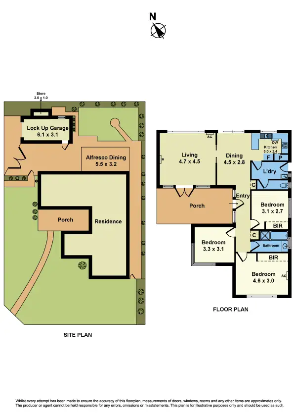 Floorplan of Homely house listing, 43 Noordenne Avenue, Seaholme VIC 3018