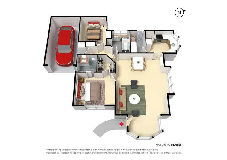 Floorplan of Homely townhouse listing, 1/157 Wendouree Parade, Lake Wendouree VIC 3350