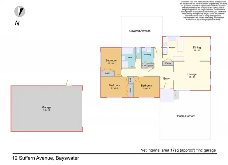 Floorplan of Homely house listing, 12 Suffern Avenue, Bayswater VIC 3153