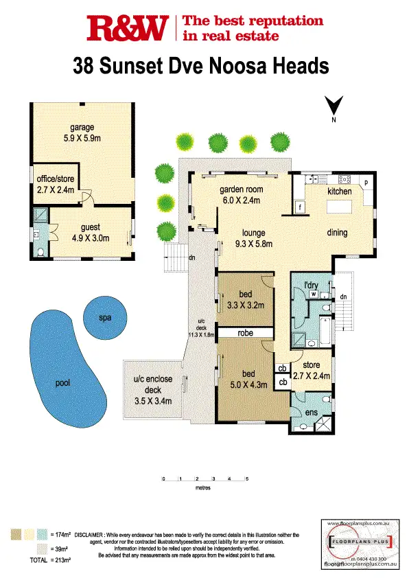 Floorplan of Homely house listing, 38 Sunset Drive, Noosa Heads QLD 4567