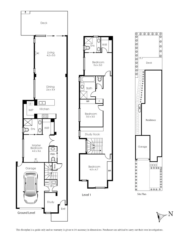 Floorplan of Homely townhouse listing, 23A Albenca Street, Mentone VIC 3194