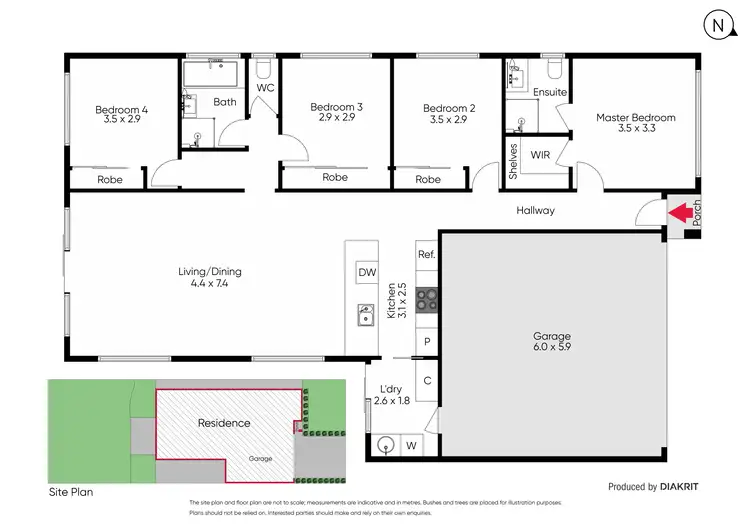 Floorplan of Homely house listing, 221 James Melrose Drive, Brookfield VIC 3338