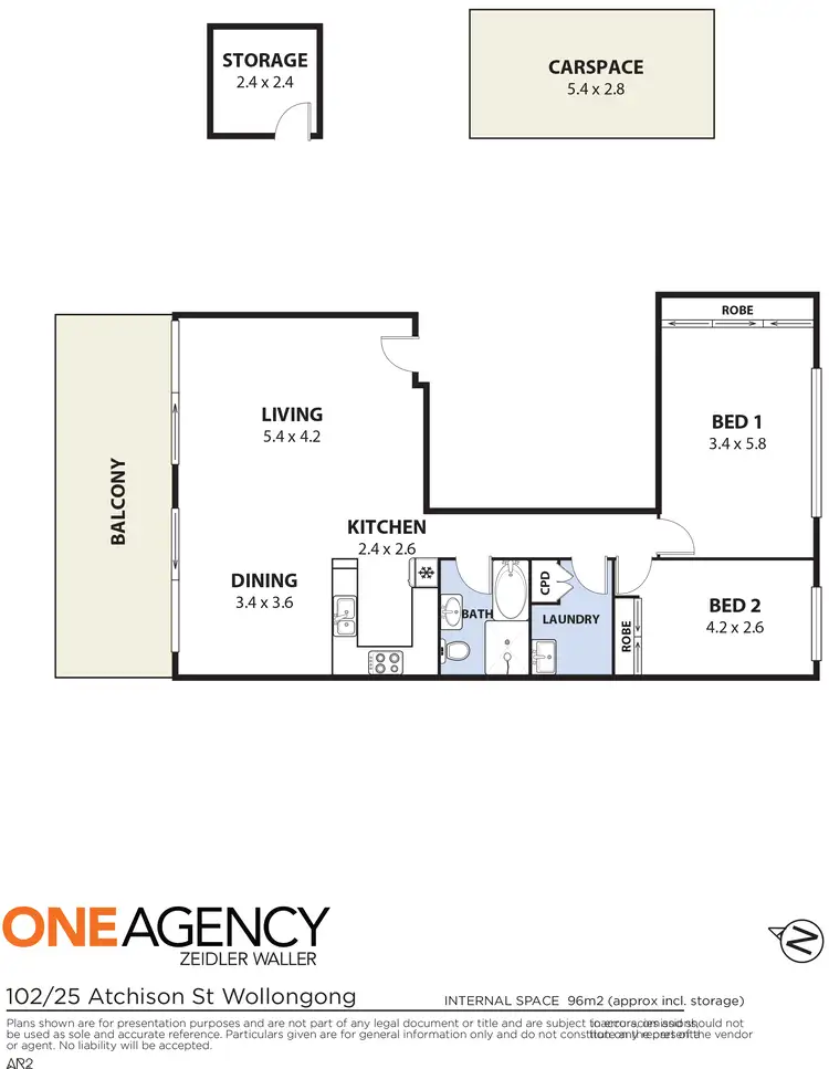 Floorplan of Homely apartment listing, 102/27 Atchison Street, Wollongong NSW 2500