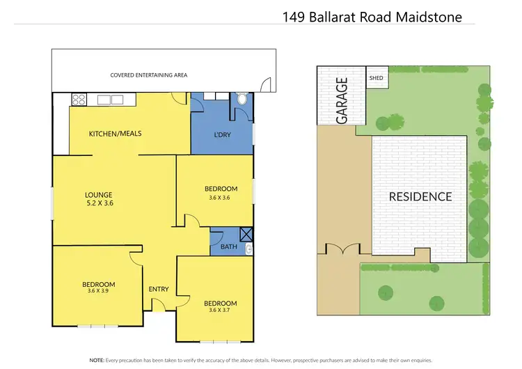 Floorplan of Homely house listing, 149 Ballarat Road, Maidstone VIC 3012