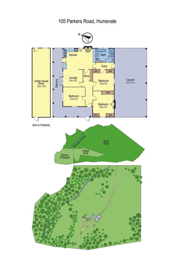 Floorplan of Homely house listing, 105 Parkers Road, Humevale VIC 3757