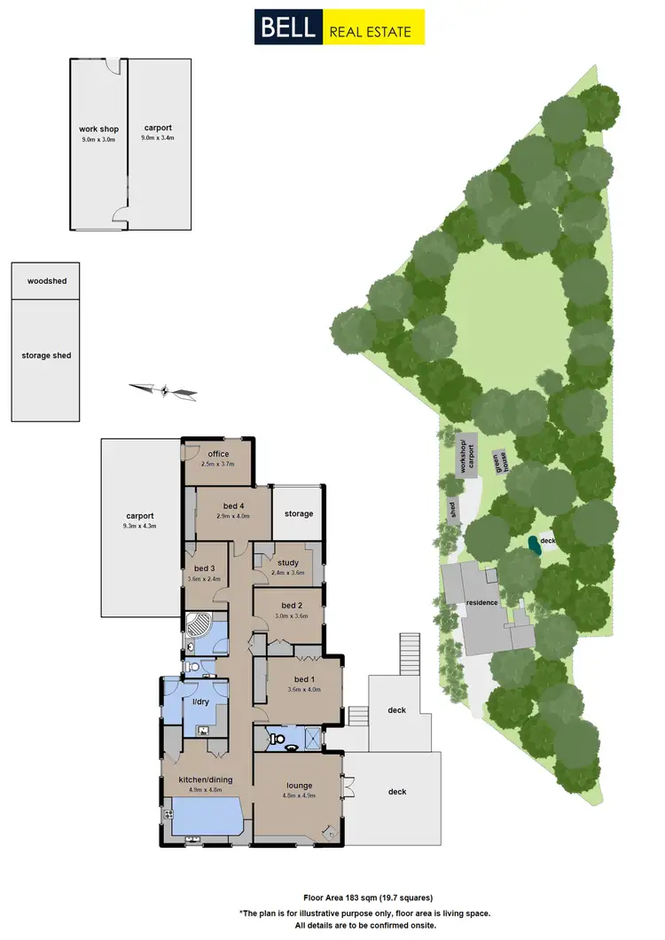 Floorplan of Homely rural property listing, 2 Farringdon Road, Kalorama VIC 3766