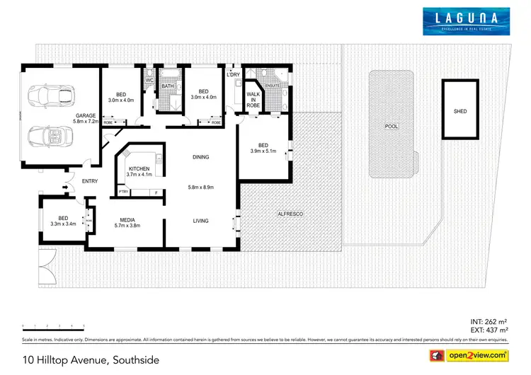 Floorplan of Homely house listing, 10 Hilltop Avenue, Southside QLD 4570