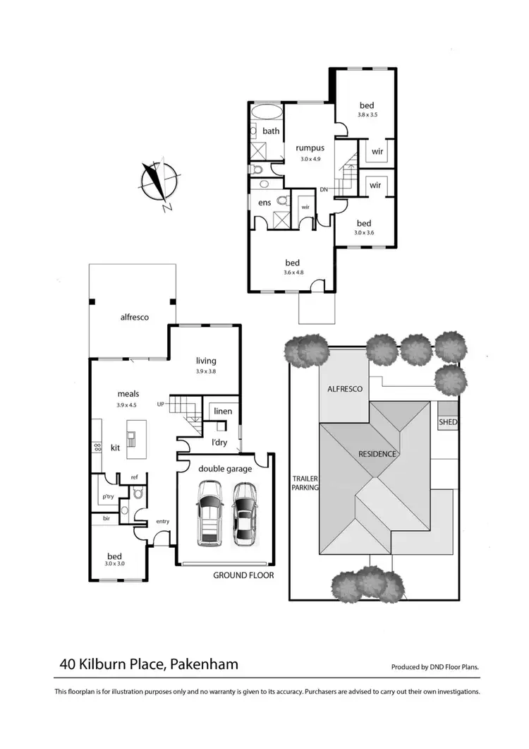 Floorplan of Homely house listing, 40 Kilburn Place, Pakenham VIC 3810