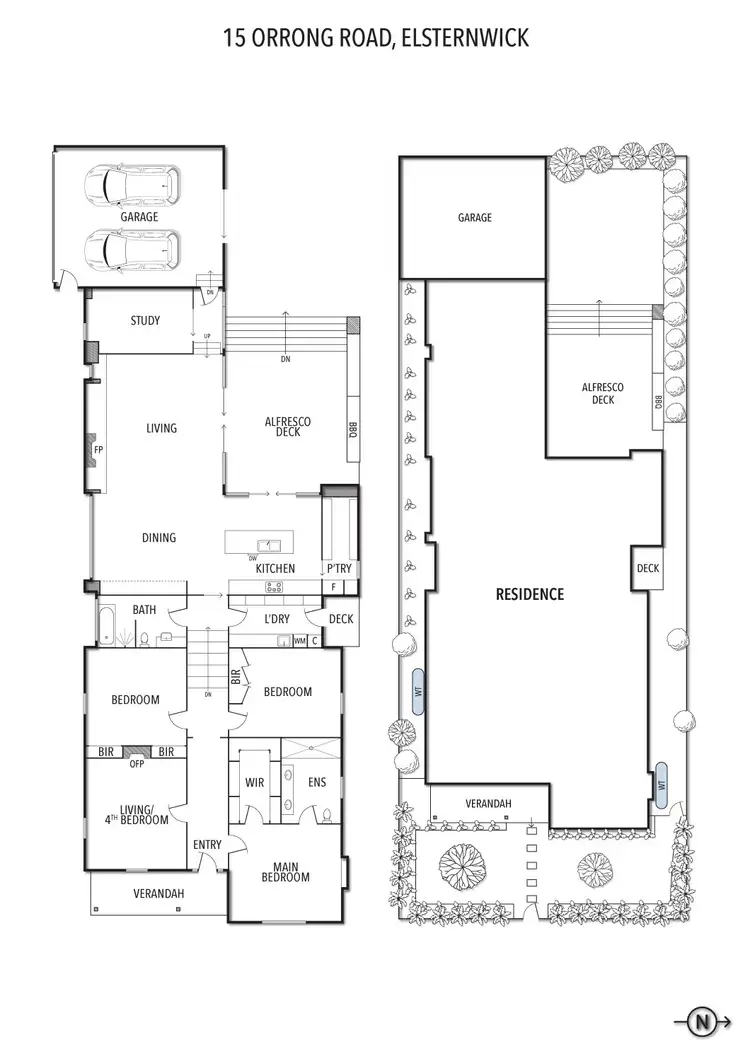 Floorplan of Homely house listing, 15 Orrong Road, Elsternwick VIC 3185