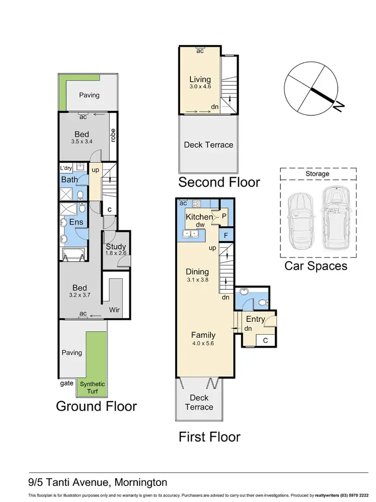 Floorplan of Homely house listing, 9/5 Tanti Avenue, Mornington VIC 3931