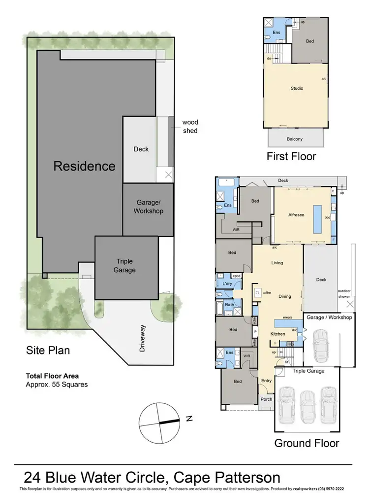 Floorplan of Homely house listing, 24 Blue Water Circle, Cape Paterson VIC 3995