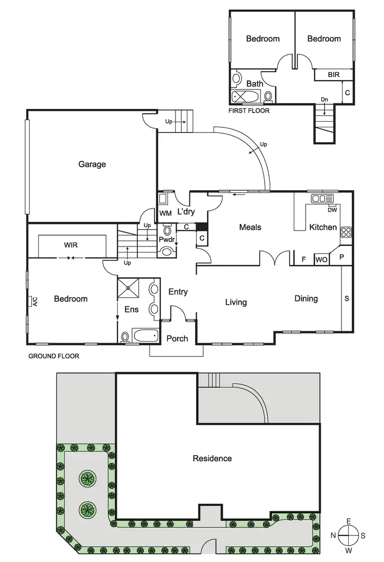Floorplan of Homely townhouse listing, 1a Carinya Crescent, Caulfield North VIC 3161