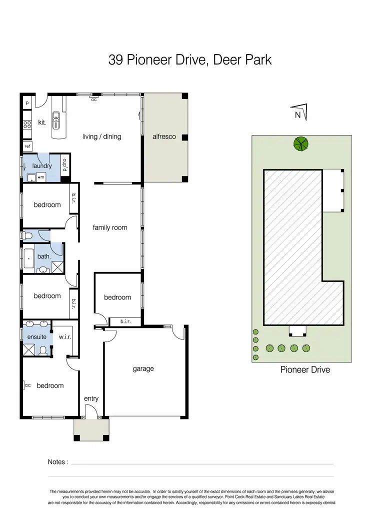 Floorplan of Homely house listing, 39 Pioneer Drive, Deer Park VIC 3023