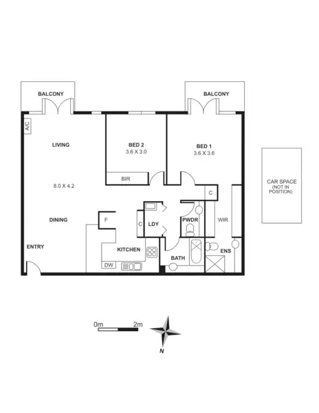 Floorplan of Homely apartment listing, 93/1 Riverside Quay, Southbank VIC 3006