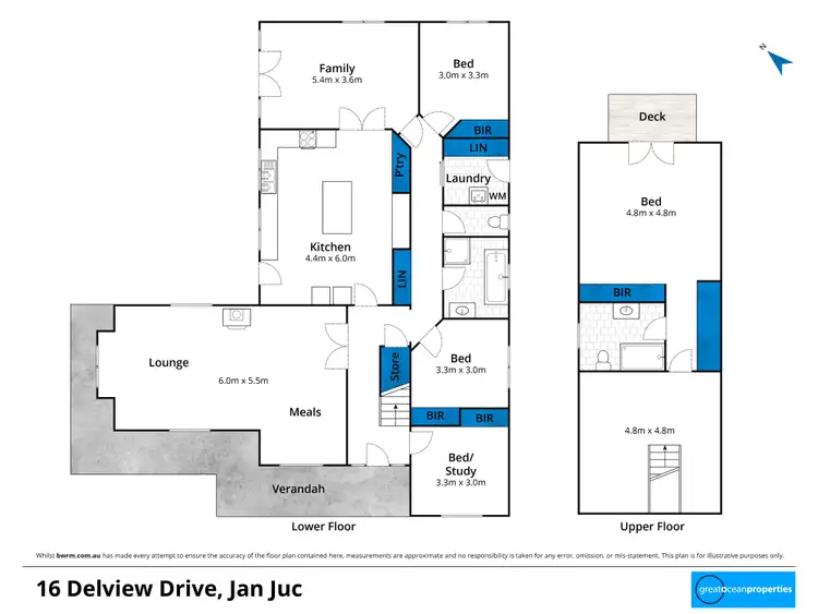 Floorplan of Homely house listing, 16 Delview Drive, Jan Juc VIC 3228