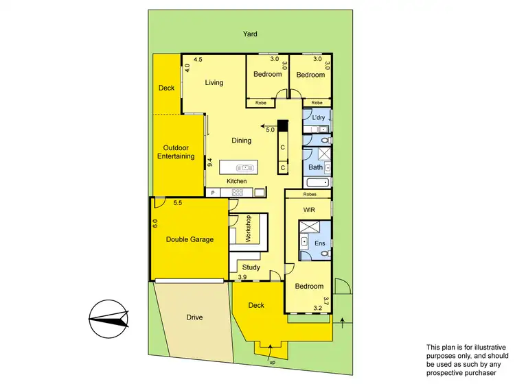 Floorplan of Homely house listing, 61 Ballam Way, Doreen VIC 3754