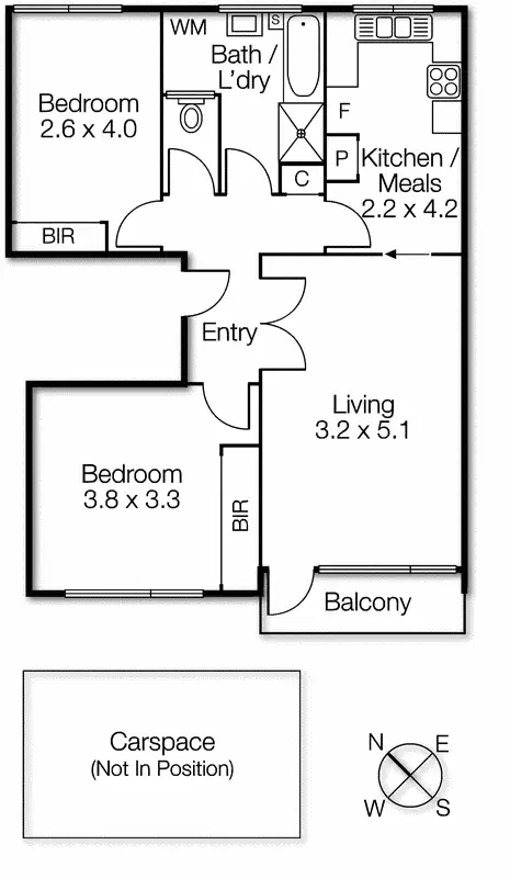 Floorplan of Homely apartment listing, 3/22 Selwyn Avenue, Elwood VIC 3184