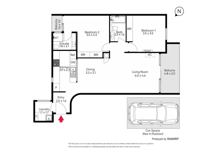 Floorplan of Homely apartment listing, 7/410 Queen Street, Melbourne VIC 3000