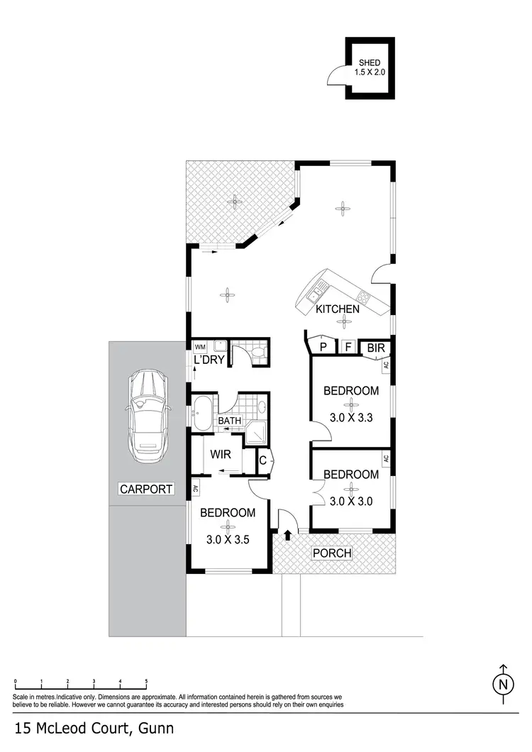 Floorplan of Homely house listing, 15 McLeod Close, Gunn NT 832