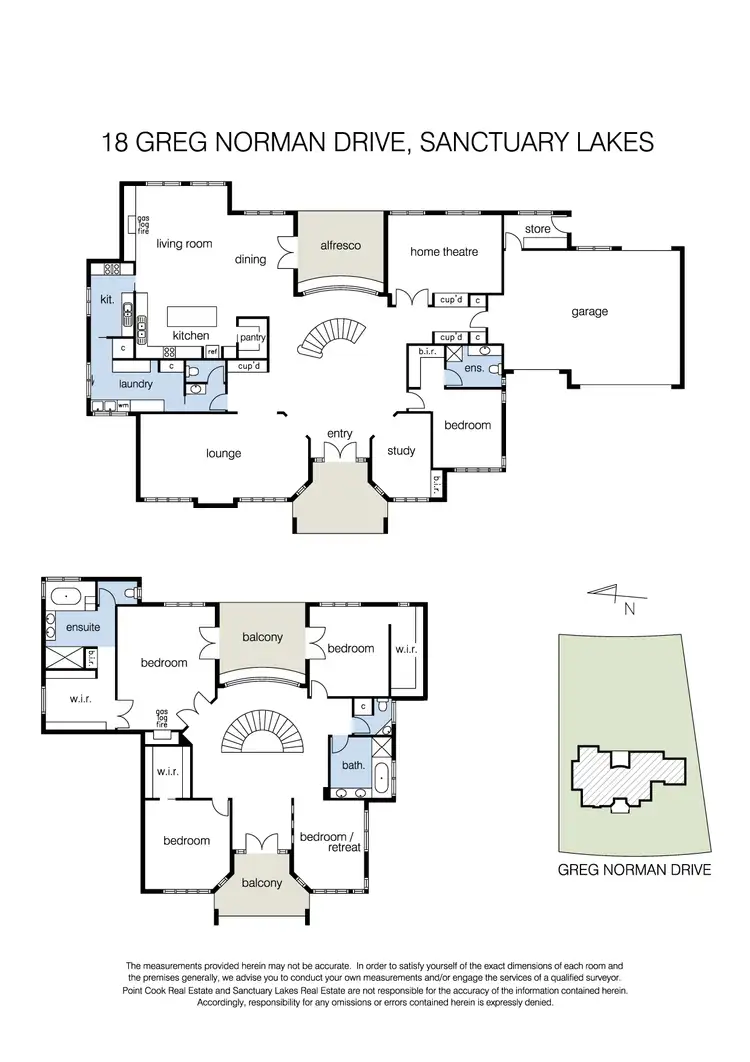 Floorplan of Homely house listing, 18 Greg Norman Drive, Sanctuary Lakes VIC 3030
