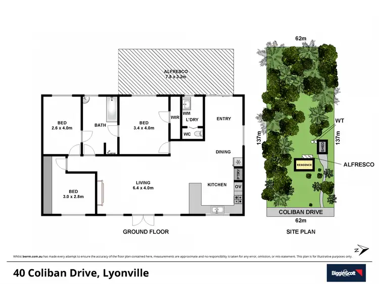 Floorplan of Homely house listing, 40 Coliban Drive, Lyonville VIC 3461
