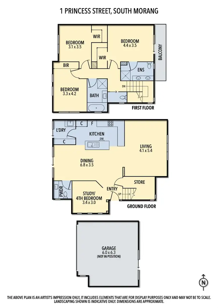 Floorplan of Homely house listing, 1 Princess Street, South Morang VIC 3752
