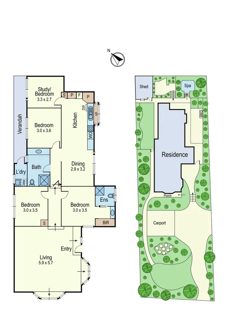 Floorplan of Homely house listing, 18 Leonard Crescent, Eltham VIC 3095