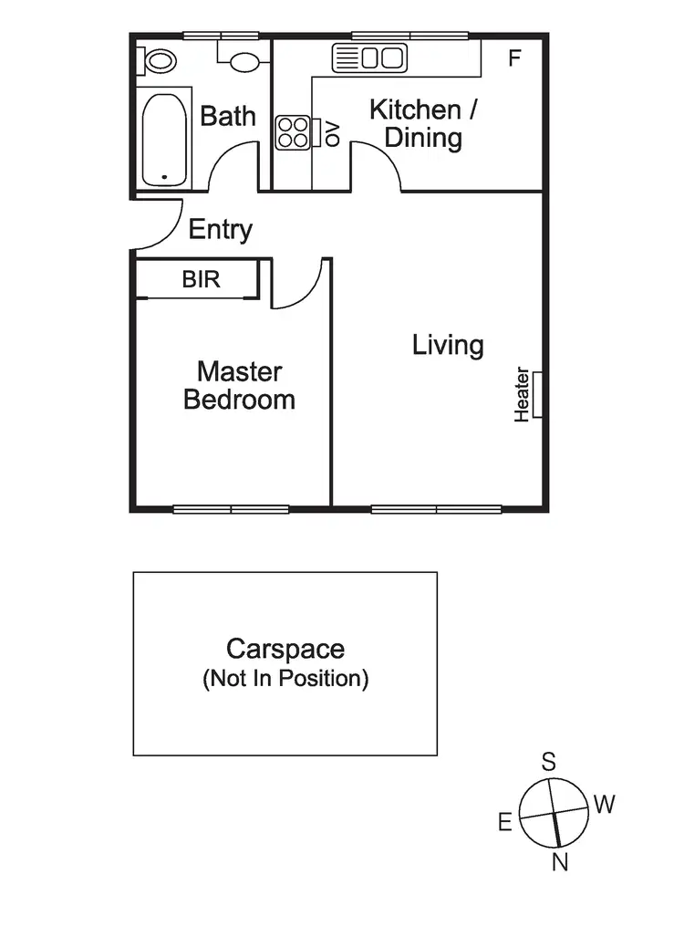 Floorplan of Homely apartment listing, 13/211 Hotham Street, Elsternwick VIC 3185
