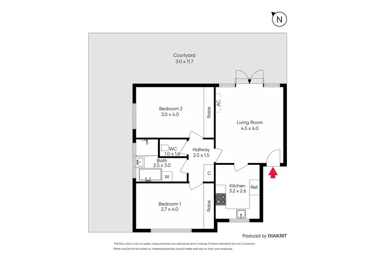 Floorplan of Homely apartment listing, 2/144-146 Brighton Road, Ripponlea VIC 3185