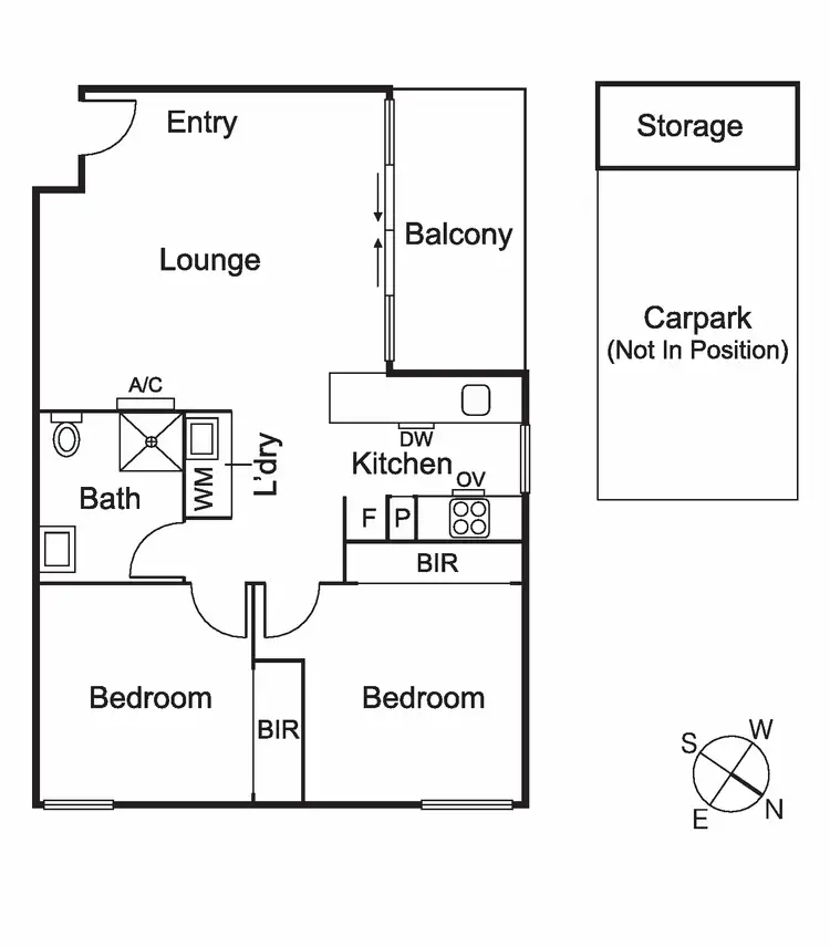 Floorplan of Homely apartment listing, 101/389 Neerim Road, Carnegie VIC 3163