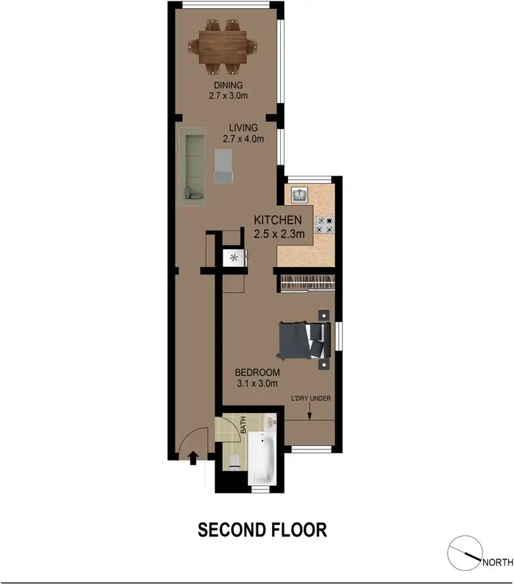 Floorplan of Homely apartment listing, 6/244 Campbell Parade, Bondi Beach NSW 2026