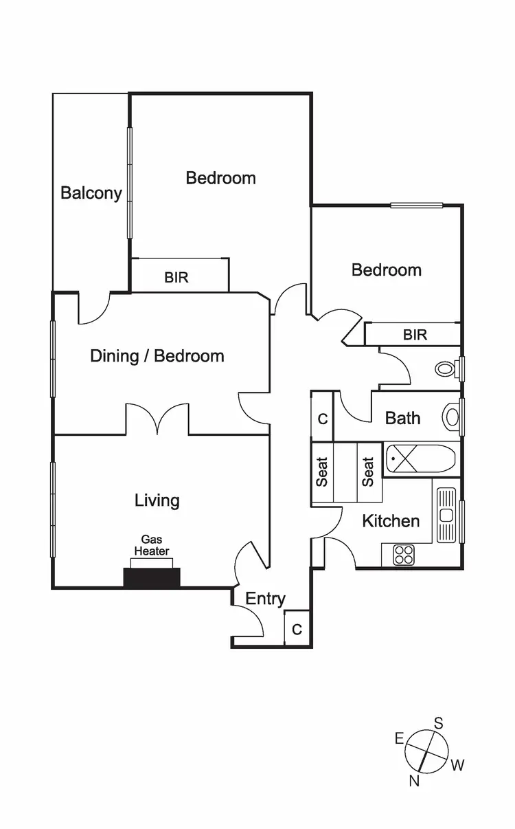 Floorplan of Homely apartment listing, 5/28 Hughenden Road, St Kilda East VIC 3183