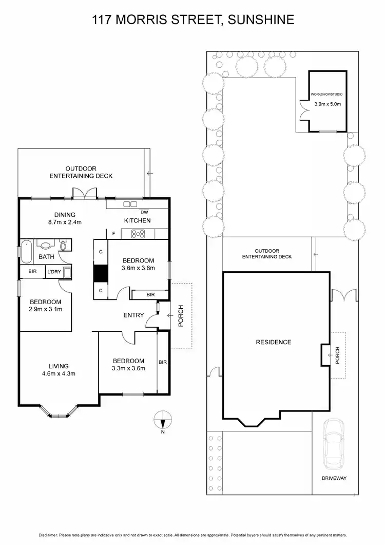 Floorplan of Homely house listing, 117 Morris Street, Sunshine VIC 3020