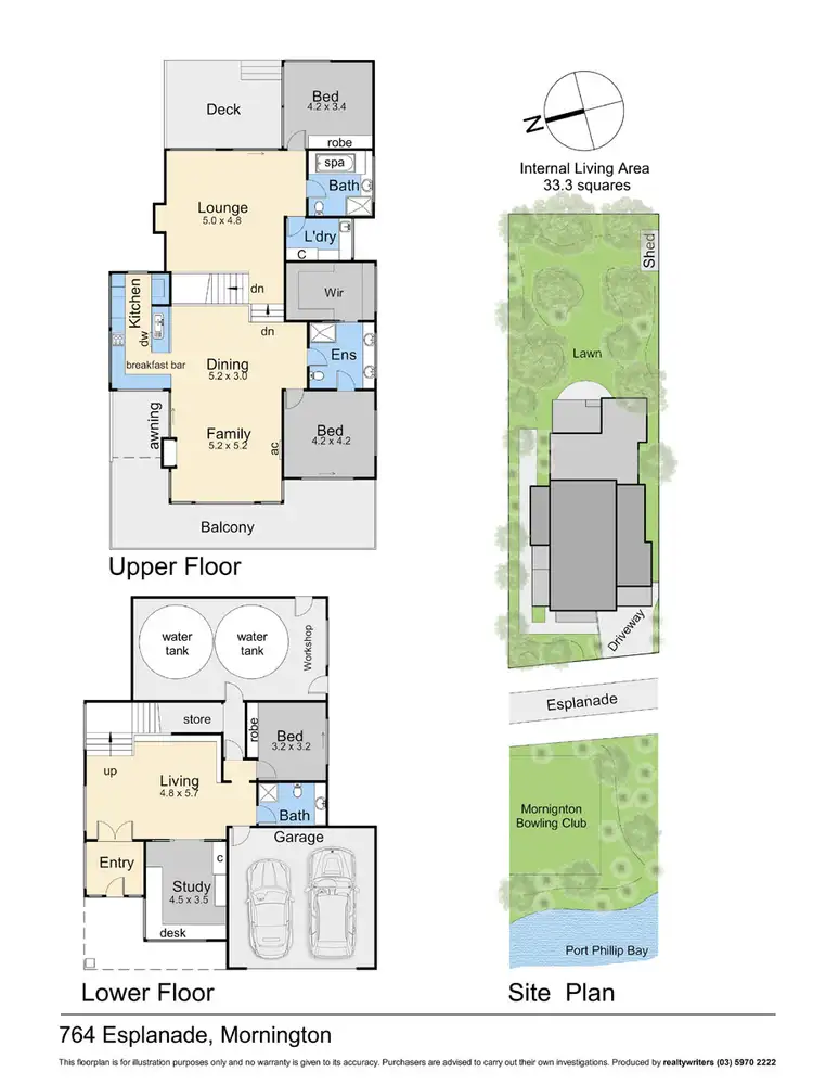 Floorplan of Homely house listing, 764 Esplanade, Mornington VIC 3931