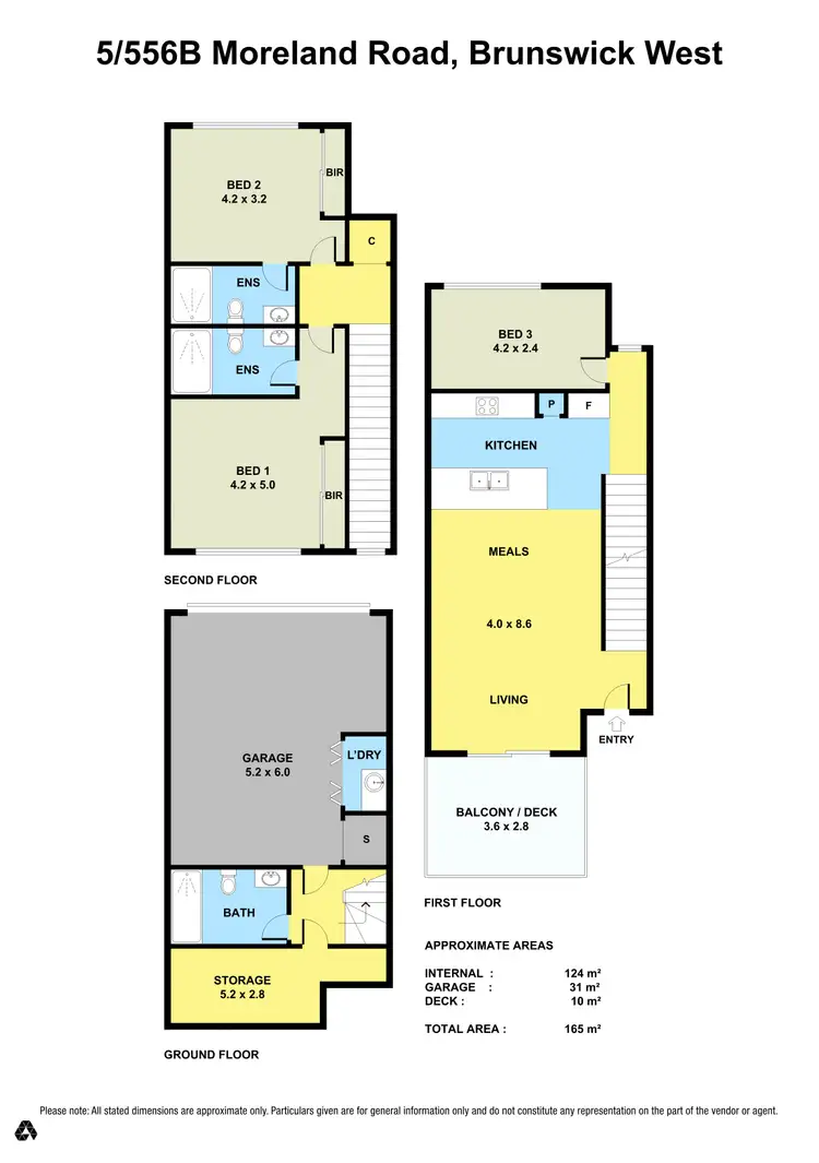 Floorplan of Homely townhouse listing, 5/566b Moreland Road, Brunswick West VIC 3055
