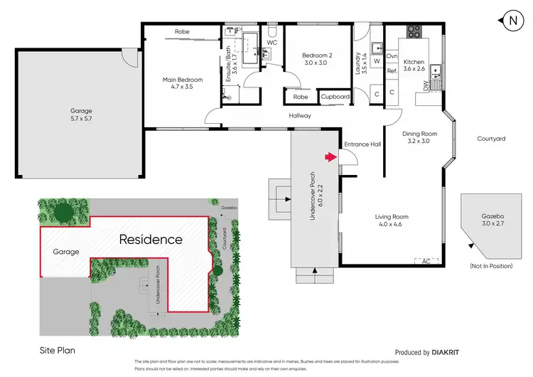 Floorplan of Homely townhouse listing, 2/22 Glebe Avenue, Cheltenham VIC 3192