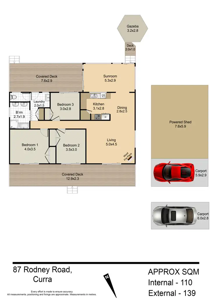 Floorplan of Homely rural property listing, 87 Rodney Road, Curra QLD 4570