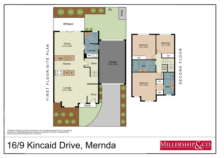 Floorplan of Homely townhouse listing, 16/9 Kincaid Drive, Mernda VIC 3754