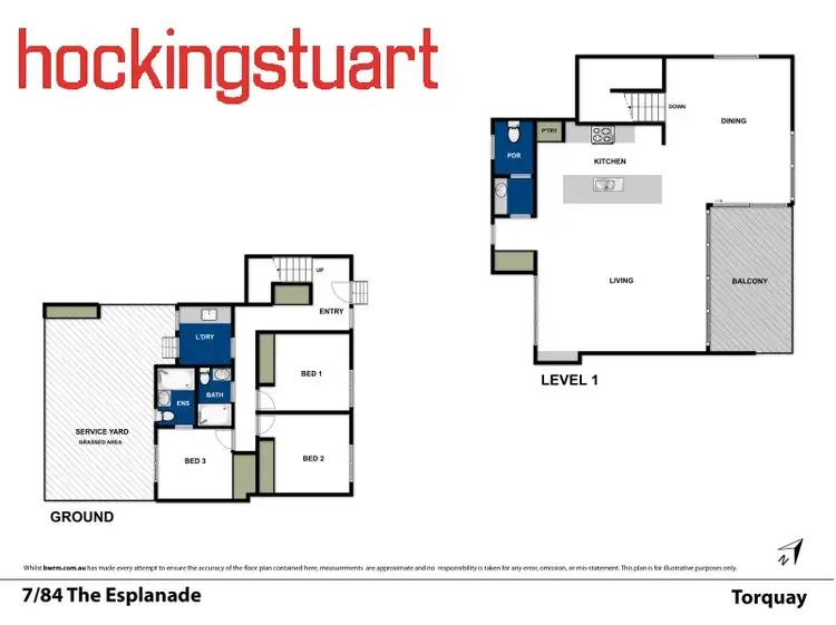 Floorplan of Homely townhouse listing, 7/84 The Esplanade, Torquay VIC 3228