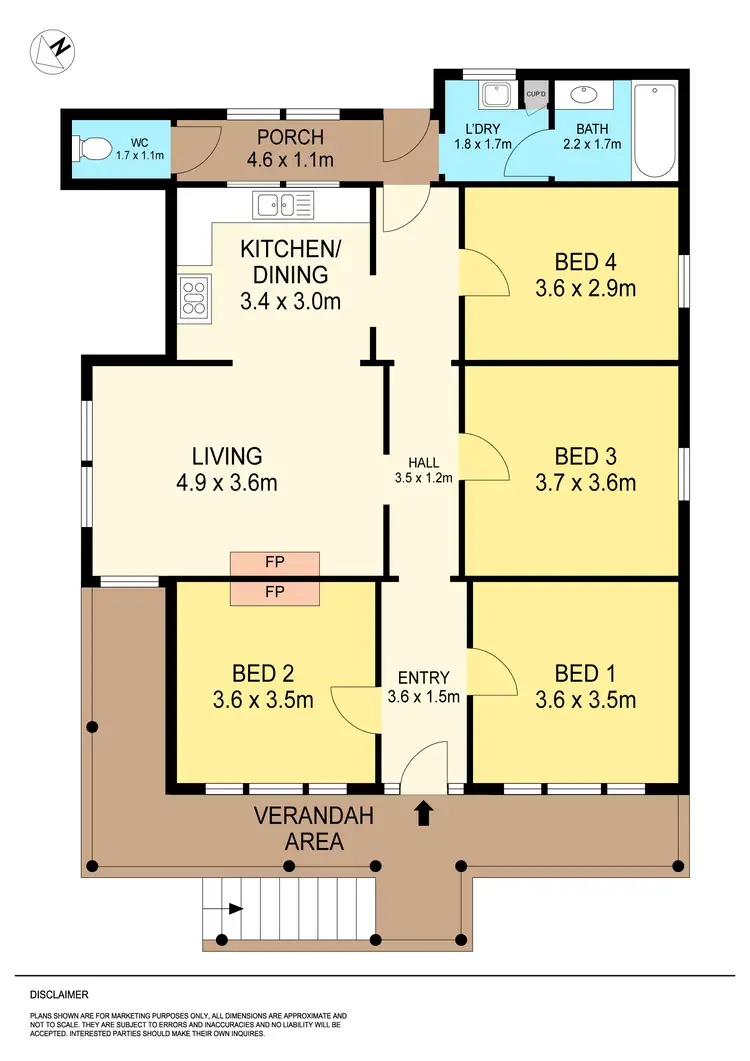 Floorplan of Homely house listing, 615 Barkly Street, Golden Point VIC 3350