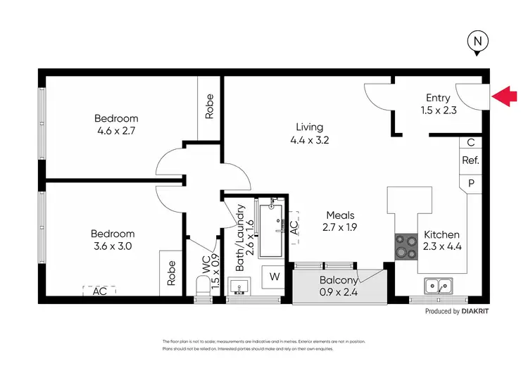 Floorplan of Homely apartment listing, 10/73 Edgar Street North, Glen Iris VIC 3146